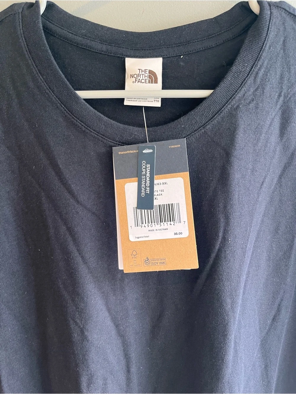 The North Face Men’s Black Short Sleeve Crew Tee